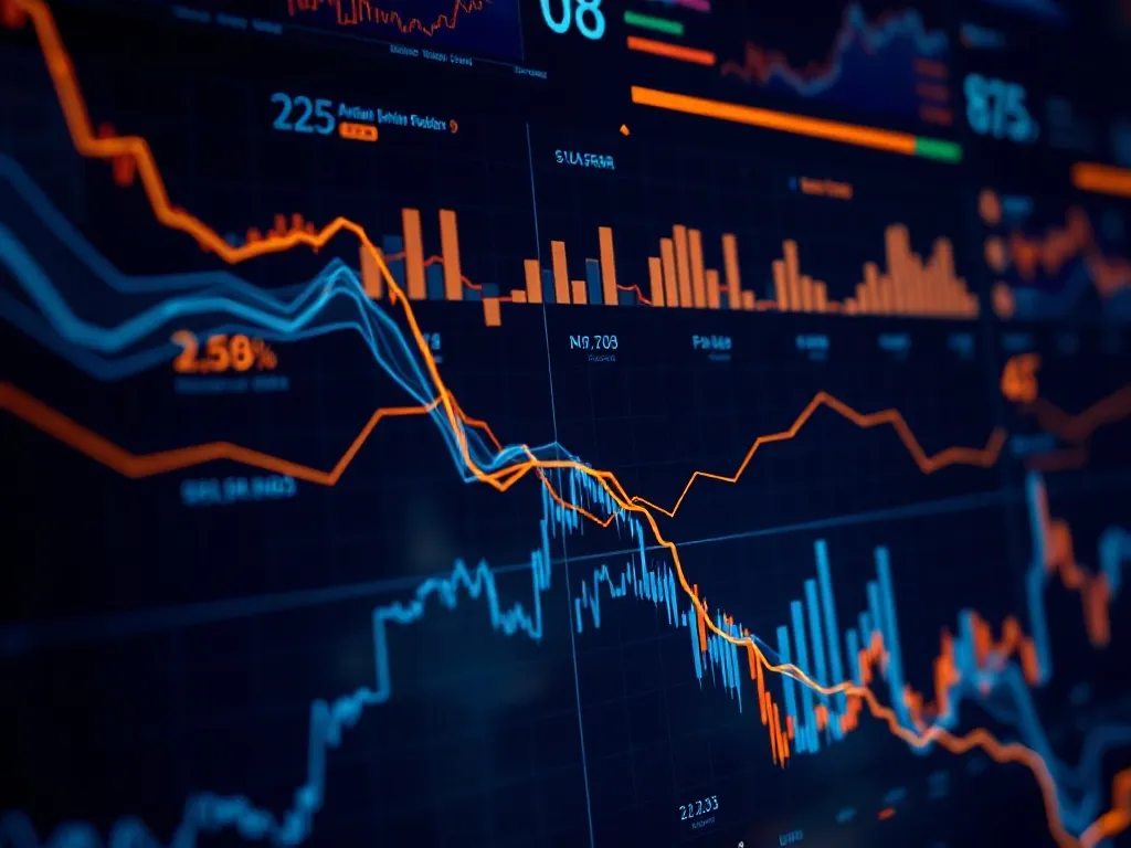 A technical abstract visualization of data streams and cyber